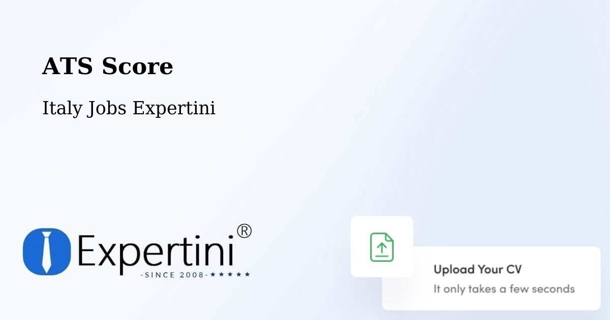 Resume ATS Score & Job Description Match Tool – Borgetto - Italy Jobs Expertini